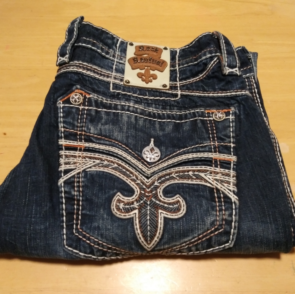 Rock Revival Straight Jeans 38